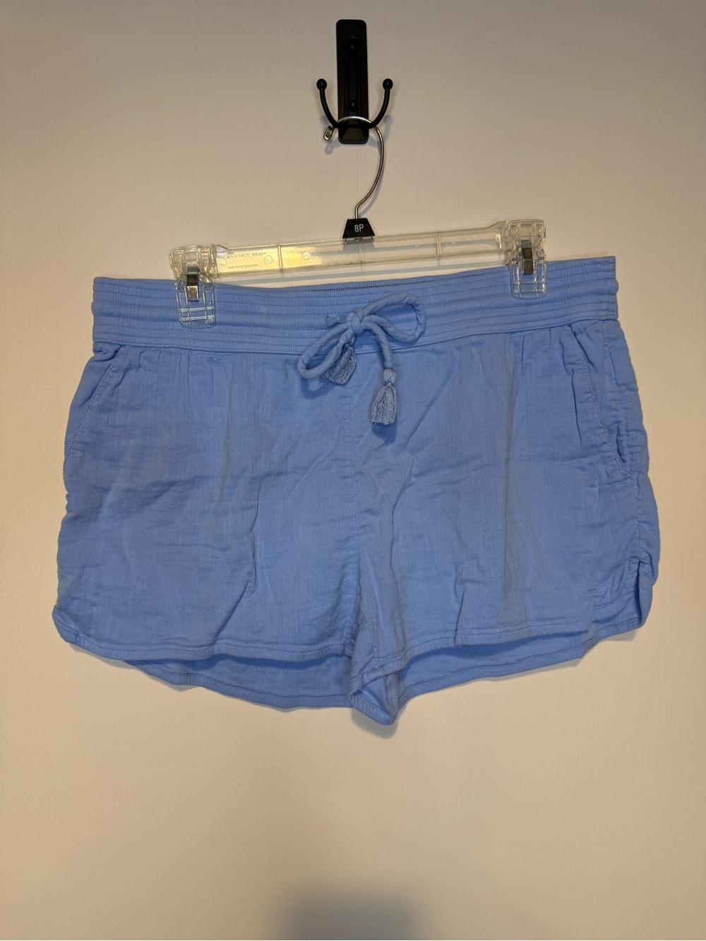 VINEYARD VINES Bright Blue Gauze Pull On Shorts Drawstring Cotton 2.5” M Pockets - Picture 1 of 6